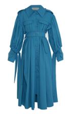 Lado Bokuchava Pleated Cotton Trench Coat