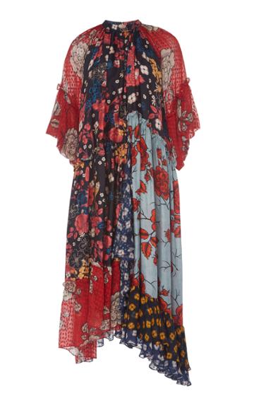 Biyan Agis Floral Silk Dress