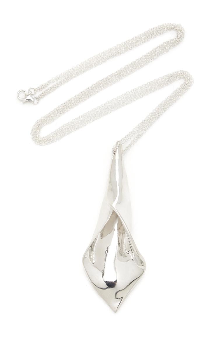 Agmes Calla Sterling Silver Pendant Necklace