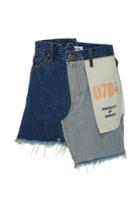Monse Inside Out Branded Denim Skirt