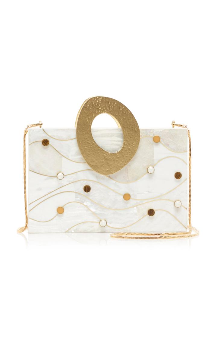 Nathalie Trad Talitha Studded Kabibe Shell Bag