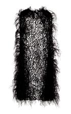 Alex Perry Eve Feather Cape