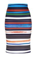Clover Canyon Painted Horizon Midi Pencil Skirt