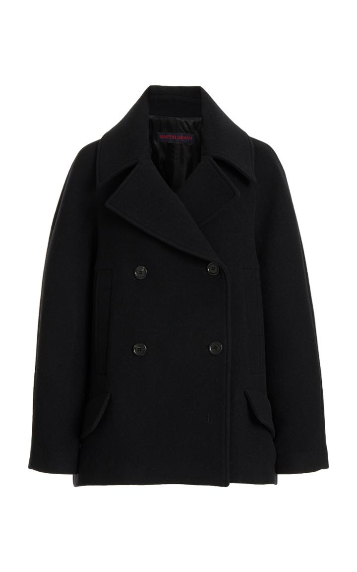 Moda Operandi Martin Grant Cotton-blend Double-breasted Jacket