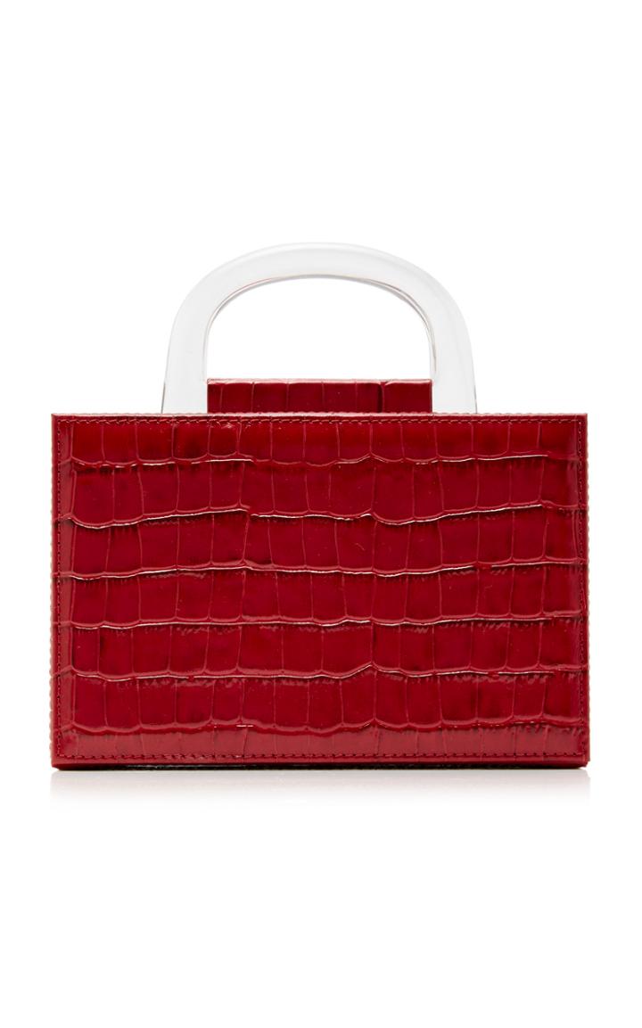 L'afshar Gio Embossed Leather Bag