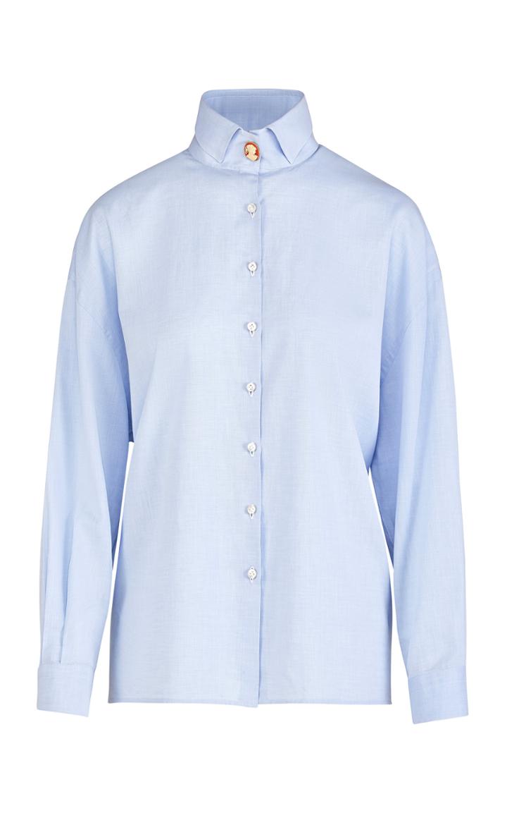 Giuliva Heritage Collection Savannah Cotton Twill Button Down Shirt