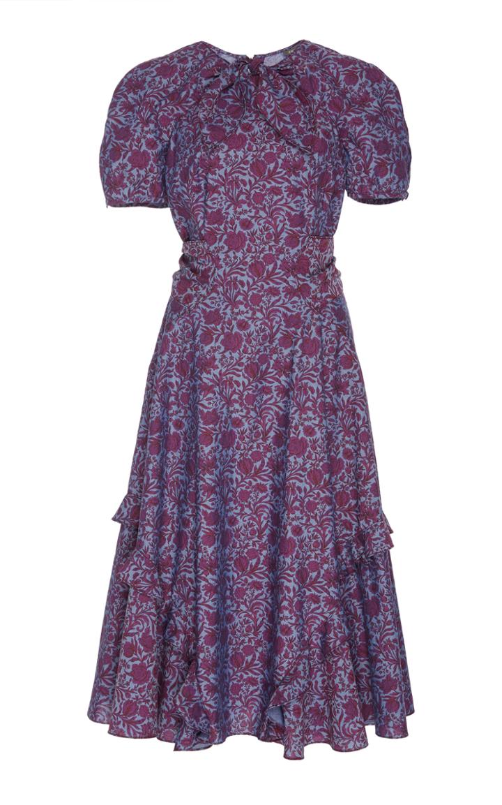 Zac Posen Ruffled Liberty Cotton Dress
