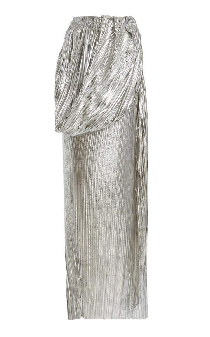 Moda Operandi A.w.a.k.e. Mode Draped Metallic Skirt