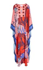 Leal Daccarett Nuqui Embellished Printed Caftan