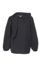 Martin Grant Asymmetrical Knotted Cotton Blouse