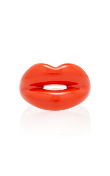 Hot Lips By Solange Orange Hotlips Ring