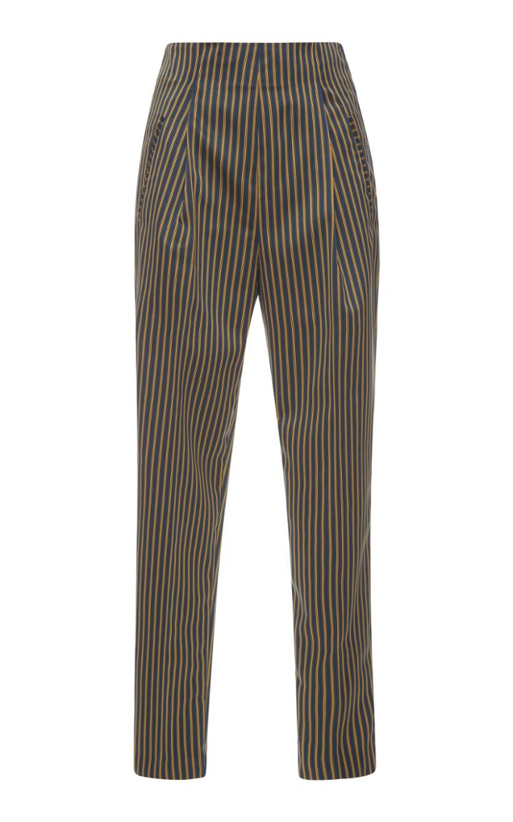 Etro High Waisted Striped Trousers