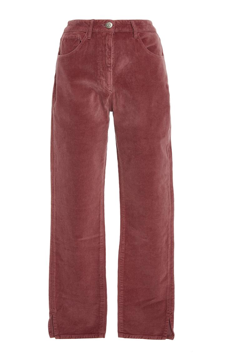 3x1 Higher Ground Cropped Velvet Pants