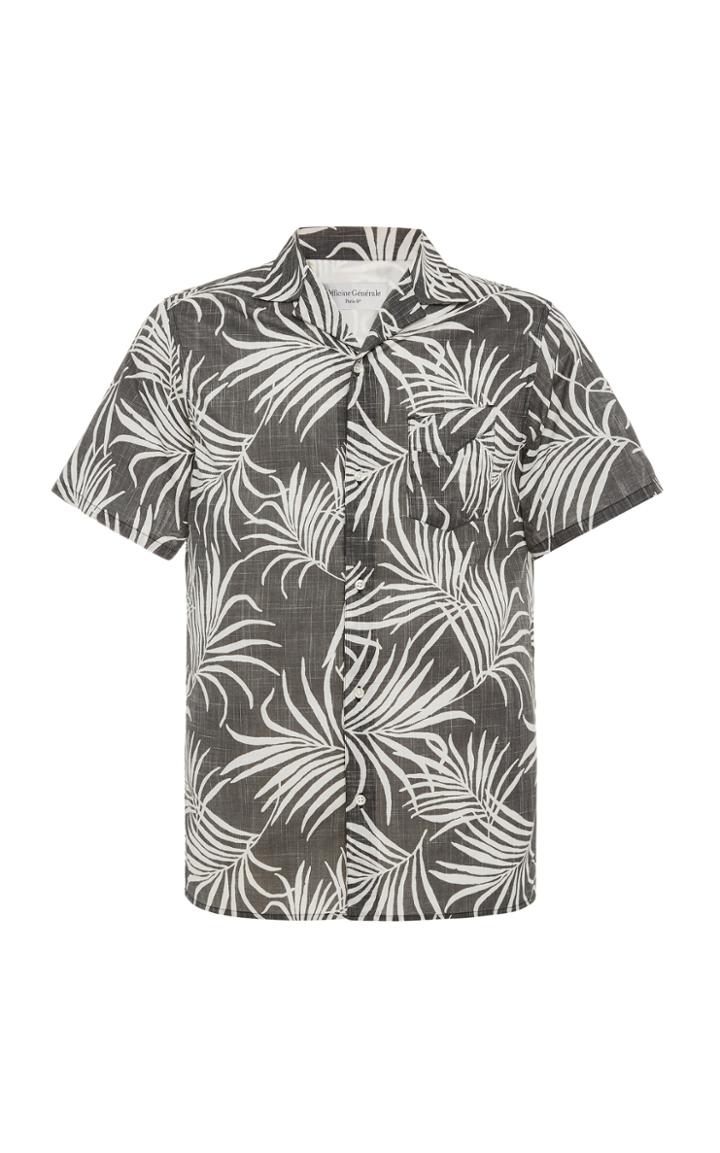 Officine Gnrale Dario Topical Leaf Short Sleeve Shirt