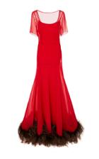 Cf. Goldman Short Sleeve Feather Gown