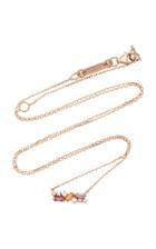 Suzanne Kalan 18k Rose Gold Sapphire And Diamond Necklace