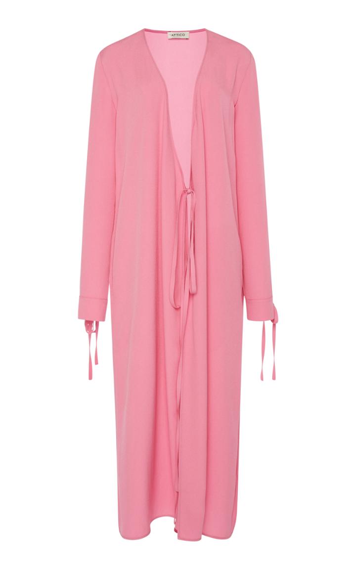 Attico Satin Robe Dress