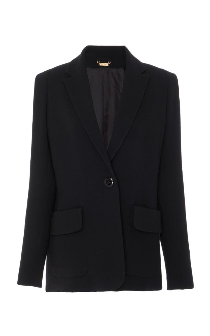 Amelia Toro Fitted Crepe Blazer