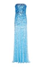 Alberta Ferretti Strapless Sequin-embellished Gown