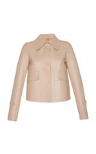 N 21 N&deg;21 Leather Button Up Jacket