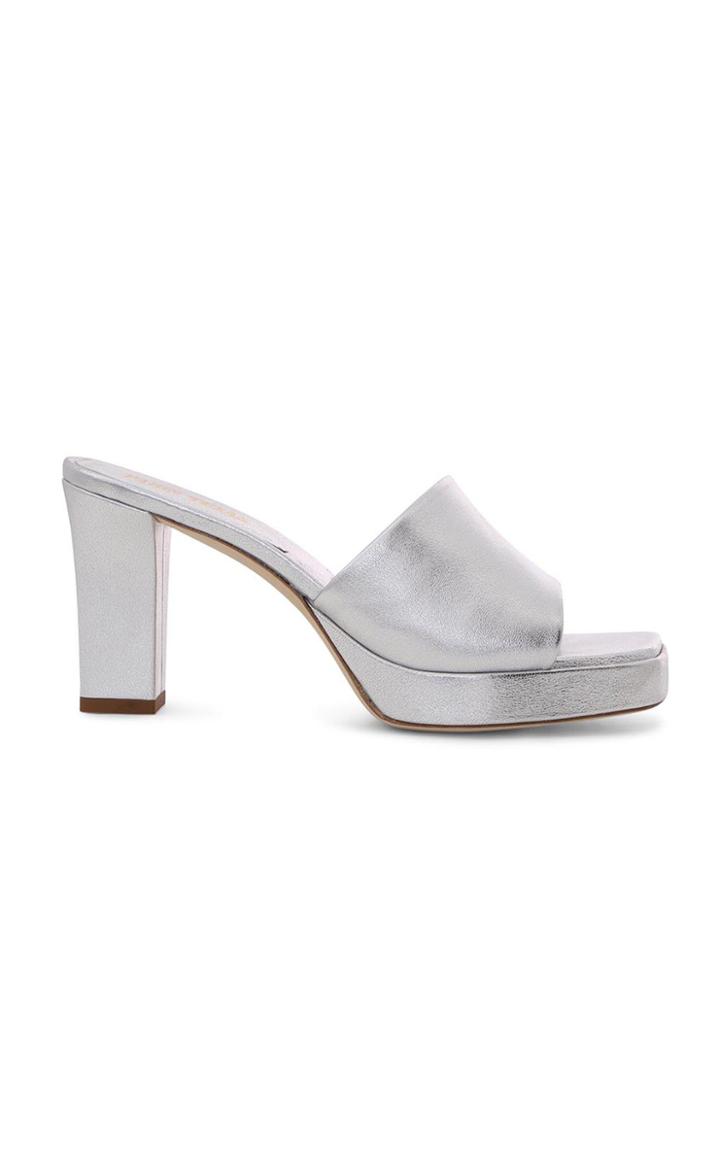 Moda Operandi Paris Texas Milena Metallic Platform Mules