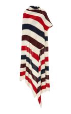 Missoni Striped Ribbed Knit Wool Cape