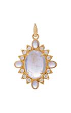 Moda Operandi Storrow 14k Gold Moonstone And Diamond Charm