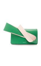Delpozo Orchid Clutch In Grained Calf Leather