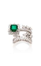 Moda Operandi Yeprem Wrap Emerald And Diamond Ring
