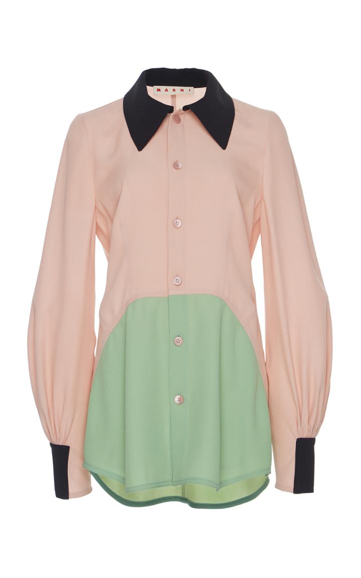 Marni Color Blocked Button Down