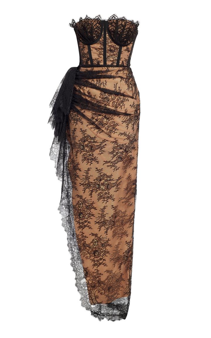 Moda Operandi Khyeli Lace Corset Gown