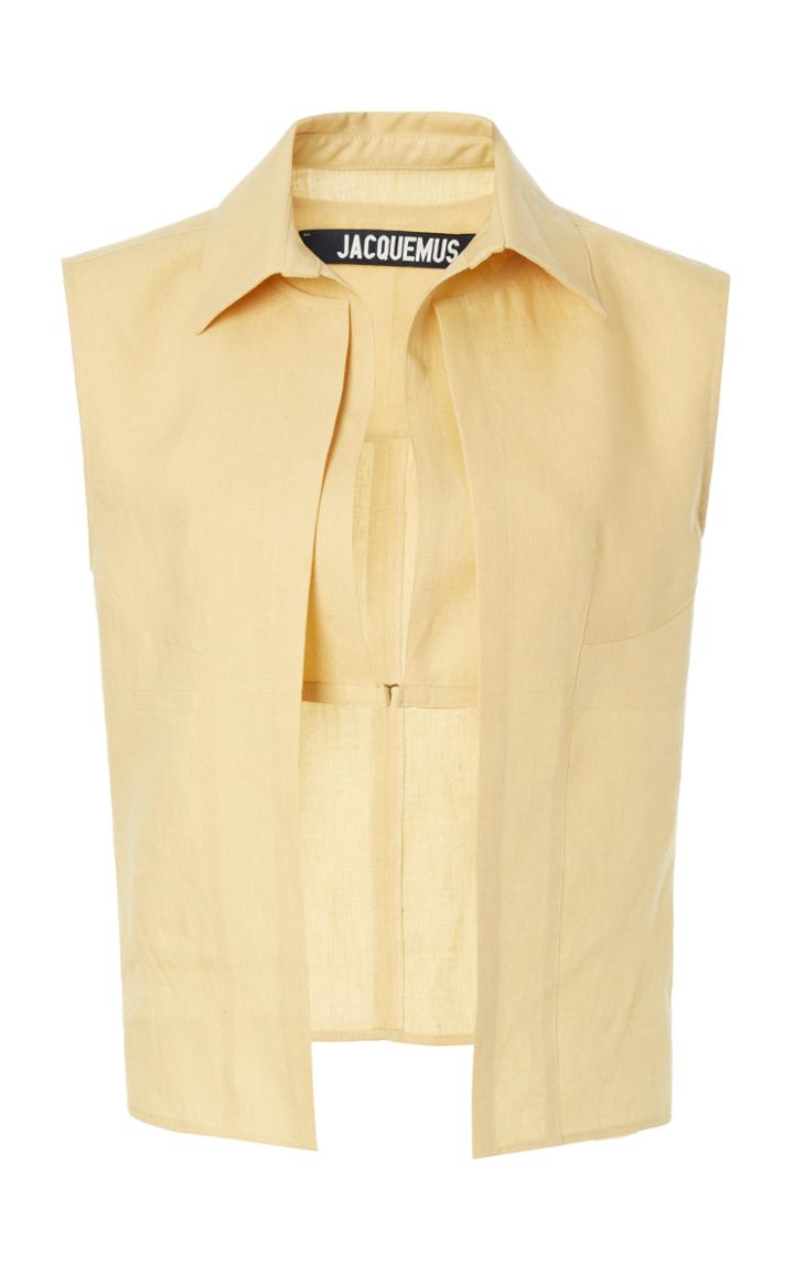 Moda Operandi Jacquemus Oustau Layered Linen Shirt