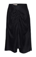 Marni Gathered Ruching Midi Skirt