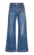 Philosophy Di Lorenzo Serafini Denim Cropped Flare Trouser