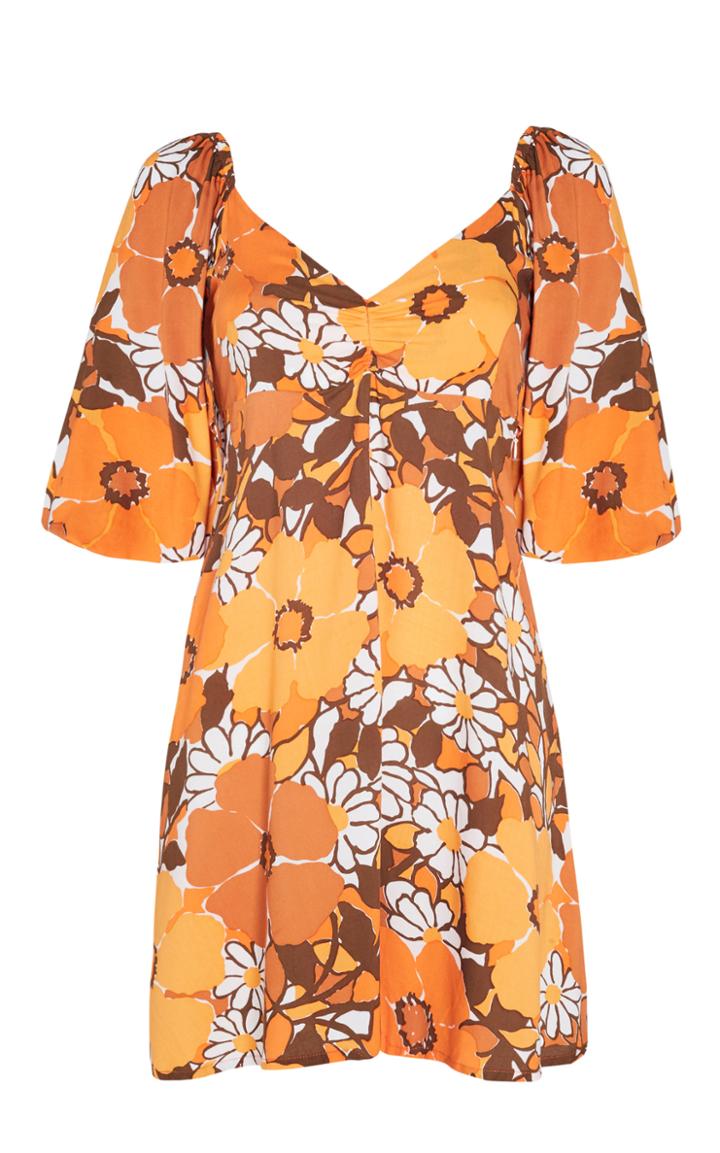 Moda Operandi Faithfull The Brand Martine Puff-sleeve Floral Jersey Mini Dress