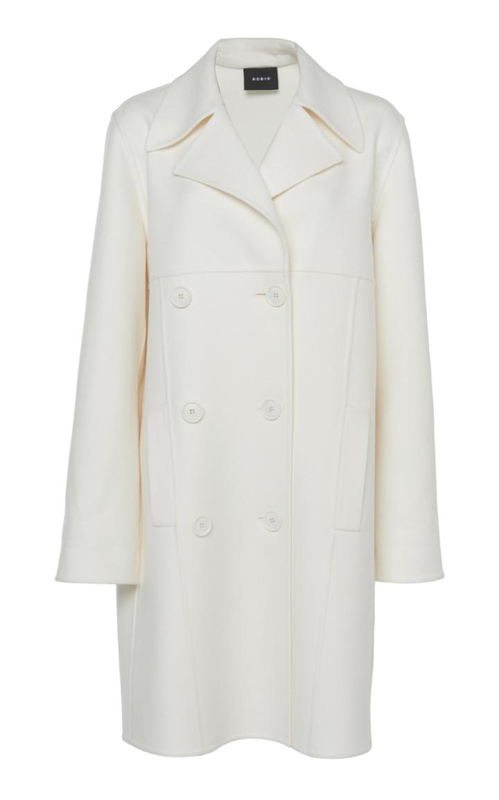 Akris Elu Double-breasted Cashmere Coat