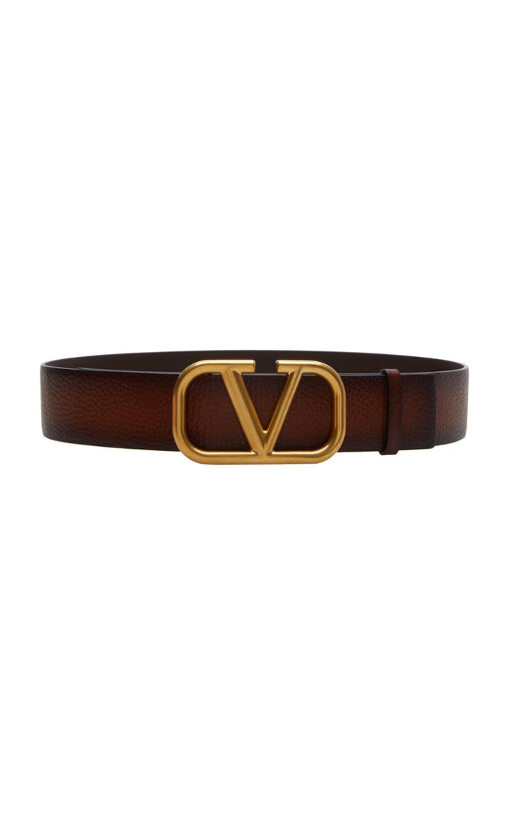 Moda Operandi Valentino Valentino Garavani Gold-tone Vlogo Belt