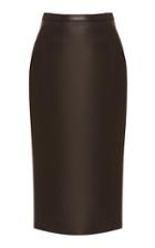 Rochas Ononi Leather Pencil Skirt