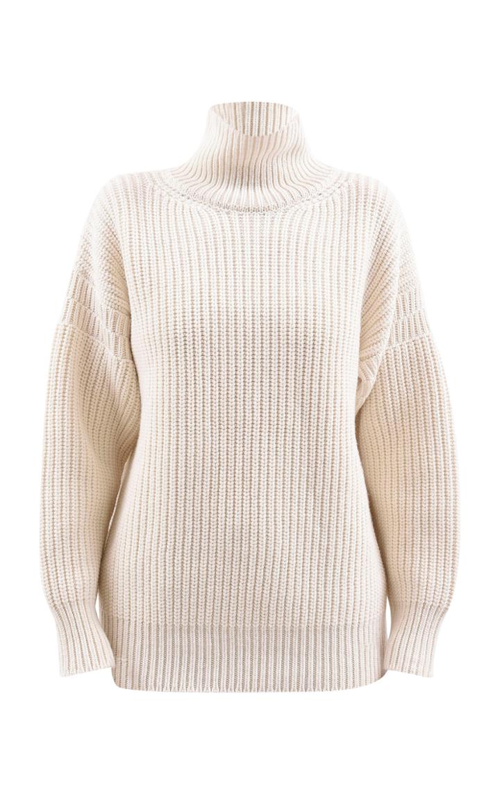 Marni Oversized Rib-knit Wool Turtleneck Sweater