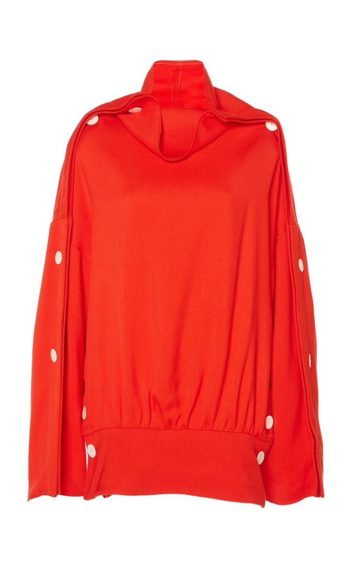 A.w.a.k.e. Faux Breakaway Button Top