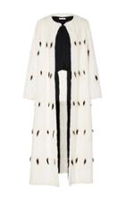 Oscar De La Renta Maxi Length Fur Coat