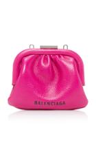 Balenciaga Cloud Grained-leather Coin Purse