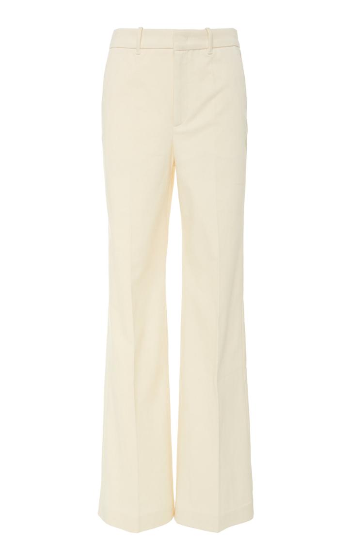 Joseph Jess Drill Cotton-blend Wide-leg Pants