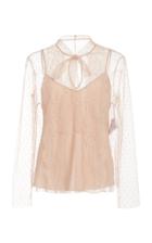 Red Valentino Point D'esprit Blouse