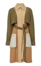Rosetta Getty Grommet Sleeve Cotton-blend Trench