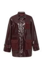 Ganni Faux Patent Leather Jacket