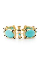 Ruth Grieco 18k Gold, Turquoise And Diamond Bracelet