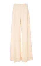 Rebecca De Ravenel M'o Exclusive Silk Cloqu Wide-leg Pant