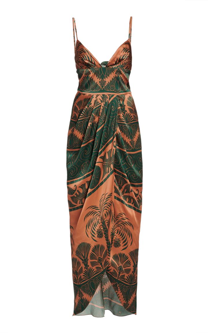 Moda Operandi Johanna Ortiz Exotic Provenance Printed Silk Dress
