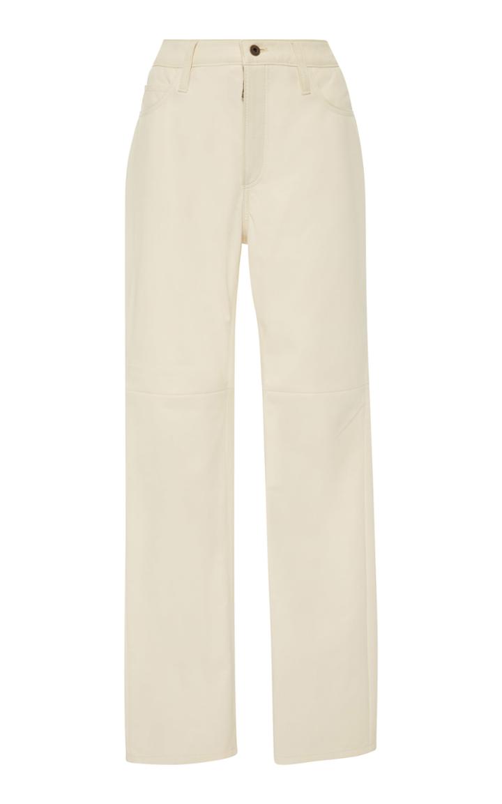 Simon Miller Cliff Straight Leg Leather Pants